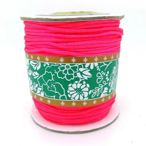 Neon Rose Macrame Nylon Thread Cord - 1.5mm - 165yard/Roll - Jewelry Making