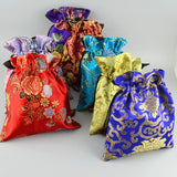 Chinese Wind Brocade Silk Jewelry Bag 4pc/lot (Many Mixture)