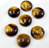 16mm Tiger Eye Stone Half Round Cabochons 50pcs/lot