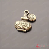 Antique Bronze Perfume Bottle Charms Pendants DIY Jewelry Findings