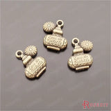 Antique Bronze Perfume Bottle Charms Pendants DIY Jewelry Findings