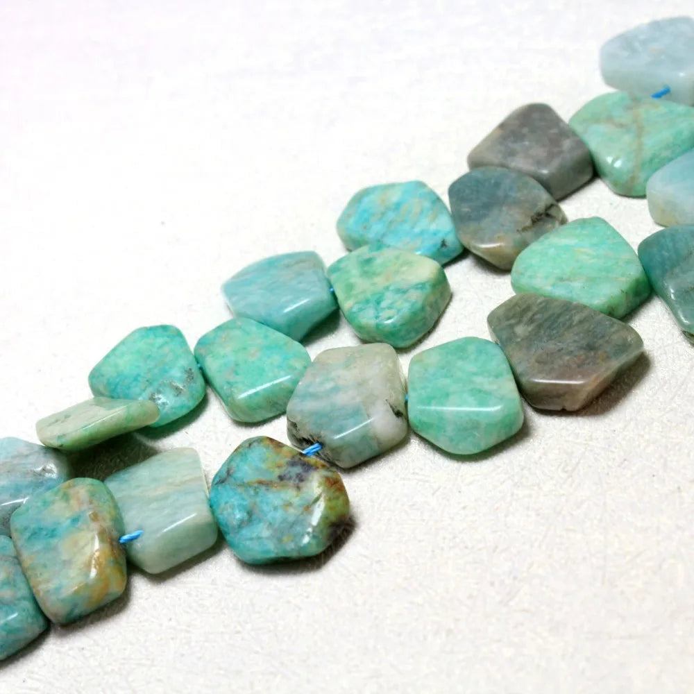 18-20mm Natural Amazonite Stone Beads DIY Necklace Bracelet 15''