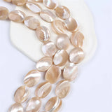 Mother of Pearl Shell Flat Round Beads 18*25mm for Jewelry Making DIY