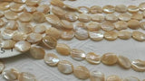 Mother of Pearl Shell Flat Round Beads 18*25mm for Jewelry Making DIY