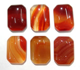 Natural Tiger Eye Stone Crystal Sands Opal Agates Cabochons Rectangle Beads