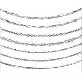18" 925 Sterling Silver Chain - Various Styles
