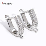 18K Plated Zircon Earwire for DIY Crafts