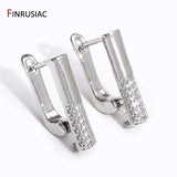 18K Plated Zircon Earwire for DIY Crafts