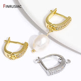 18K Plated Zircon Earwire for DIY Crafts