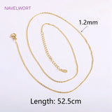 18K Plated Lip Chain For Necklace Making Supplies