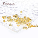 18K Plated Small Bead Caps Cone Jewelry Making Tassel Cap DIY Accessories