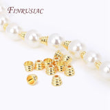 18K Plated Small Bead Caps Cone Jewelry Making Tassel Cap DIY Accessories