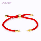 18K Plated Woven Rope Macrame Cord Chain Adjustable Chains