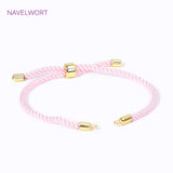 18K Plated Woven Rope Macrame Cord Chain Adjustable Chains