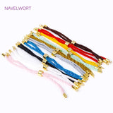 18K Plated Woven Rope Macrame Cord Chain Adjustable Chains