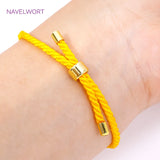 18K Plated Woven Rope Macrame Cord Chain Adjustable Chains
