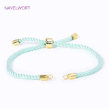 18K Plated Woven Rope Macrame Cord Chain Adjustable Chains