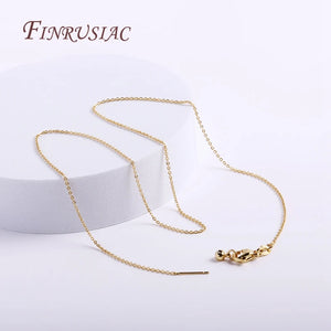 18K Plated Thin Chains for Jewelry Making Supplies