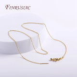 18K Plated Thin Chains for Jewelry Making Supplies