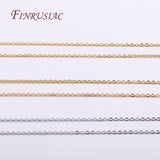 18K Plated Thin Chains for Jewelry Making Supplies