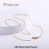 18K Plated Thin Chains for Jewelry Making Supplies