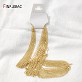 18K Real Plated Chain for Necklace Making, 1.6mm Thickness