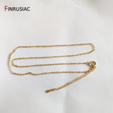 18K Real Plated Chain for Necklace Making, 1.6mm Thickness
