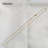 18K Real Plated Chain for Necklace Making, 1.6mm Thickness