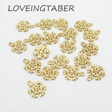 30pcs Rhinestone Snowflake Charms for DIY Jewelry