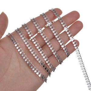 Stainless Steel Water Drop Chains for DIY Necklaces Making