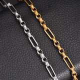 7mm Heavy Link Chain Necklace Stainless Steel Hip Hop Punk Jewelry