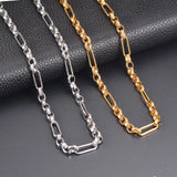 7mm Heavy Link Chain Necklace Stainless Steel Hip Hop Punk Jewelry