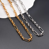7mm Heavy Link Chain Necklace Stainless Steel Hip Hop Punk Jewelry