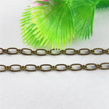 Vintage Antique Bronze Plated Copper Rope Necklace Bracelet