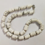 1pc Natural Howlite Cylinder Beads 10mm*14mm