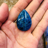 Natural Apatite Drop Bead Pendant Healing Stone 30mm