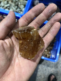 1pcs Natural Brown Calcite Stone 30mm+ Raw Mineral Specimen Display