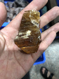 1pcs Natural Brown Calcite Stone 30mm+ Raw Mineral Specimen Display