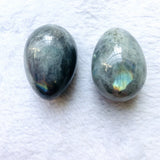 Labradorite Stone Egg Healing Gemstone Women's Exercise 36x50mm