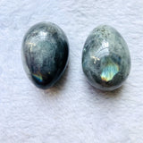 Labradorite Stone Egg Healing Gemstone Women's Exercise 36x50mm