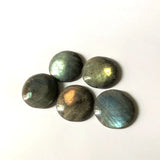 Labradorite Bead Pendant Cabochon Healing Gem Stone 30mm Round CAB