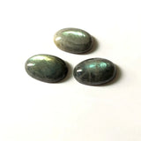 Green Flash Labradorite 20x30mm Oval Bead Pendant Cabochon