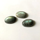Green Flash Labradorite 20x30mm Oval Bead Pendant Cabochon