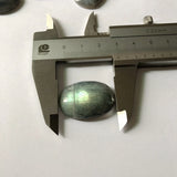 Green Flash Labradorite Bead Pendant Cabochon 20x30mm Oval Cabs