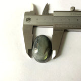 Green Flash Labradorite Bead Pendant Cabochon 22x33mm Oval Cabs