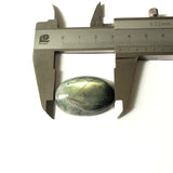 Green Flash Labradorite Bead Pendant Cabochon 22x33mm Oval Cabs