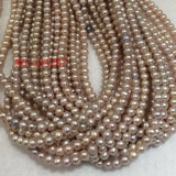 Light Purple 6-7mm Baroque Cultured Freshwater Pearl Loose Bead