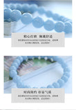 Natural AA Angelite Bracelet 6mm 8mm 10mm 12mm Round Gemstone Beads