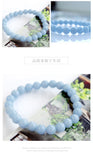 Natural AA Angelite Bracelet 6mm 8mm 10mm 12mm Round Gemstone Beads