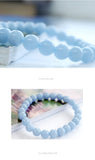 Natural AA Angelite Bracelet 6mm 8mm 10mm 12mm Round Gemstone Beads